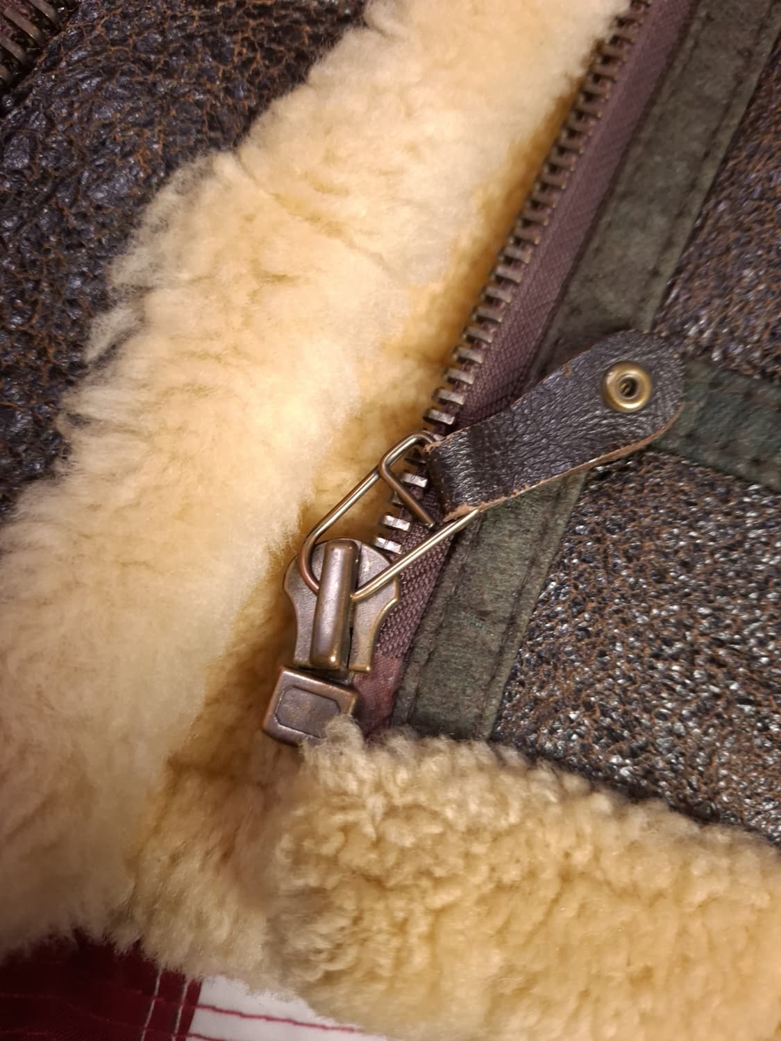 90's 미공군 B-3 TYPE 리얼레더 항공폭격기 무스탕 상품이미지5