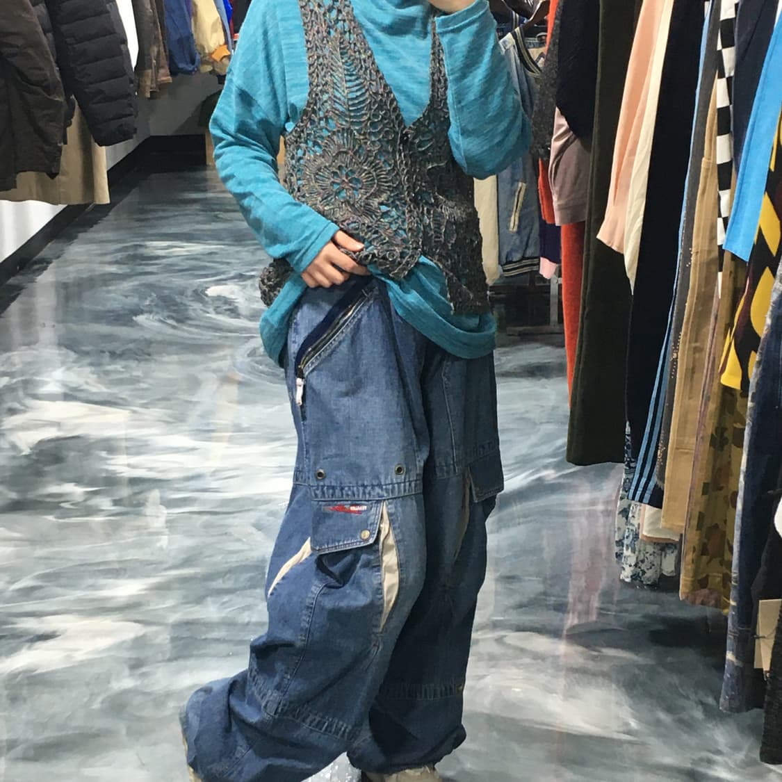 카고 데님 팬츠 상품이미지2