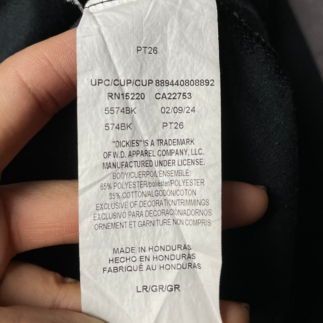 DICKIES 디키즈 빈티지 블랙 플랩포켓 워크 셔츠 A00910 상품이미지10