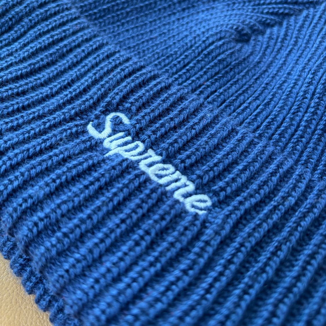 Supreme 슈프림 루즈 게이지 네이비 비니 모자 (Navy) 상품이미지3