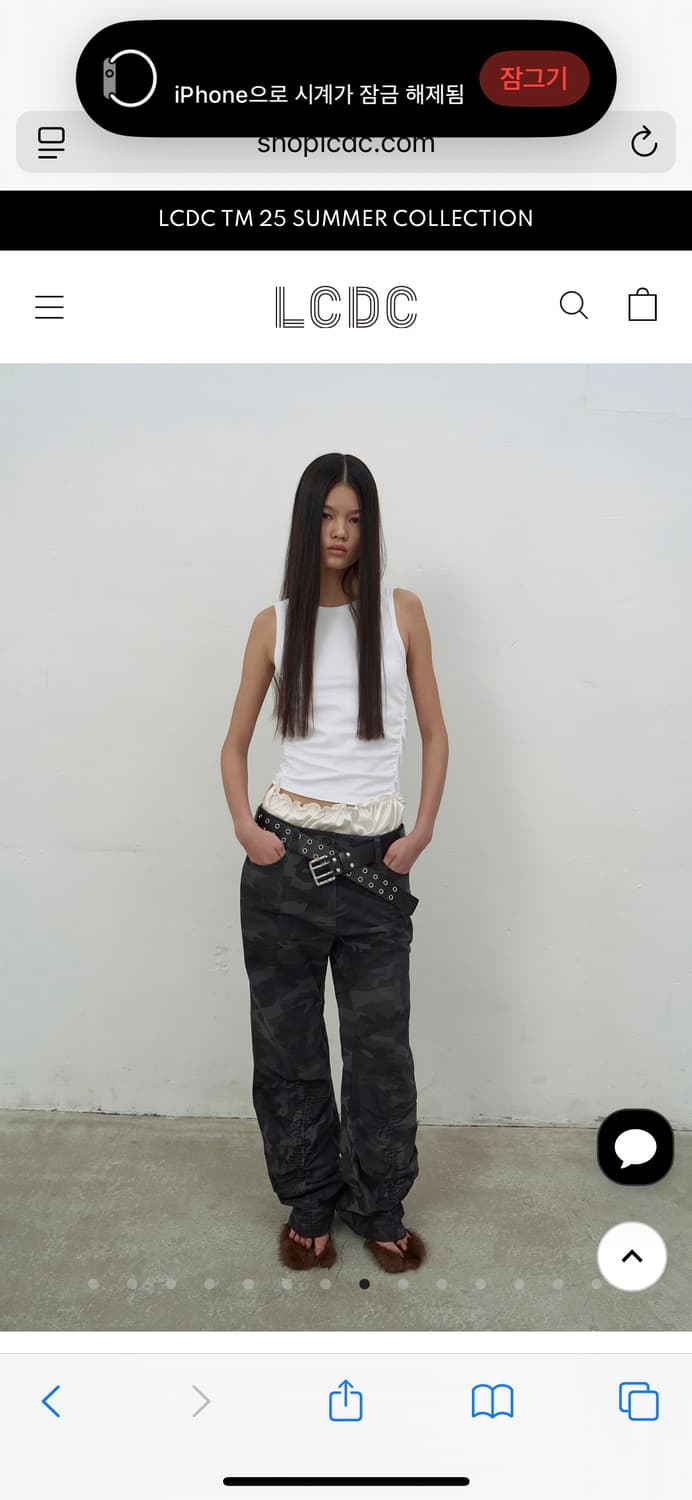 LCDC satin frill sleeveless top s 상품이미지4