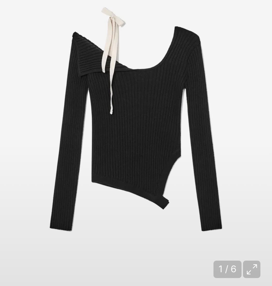 글로니 아이사 니트 블랙 상품이미지1