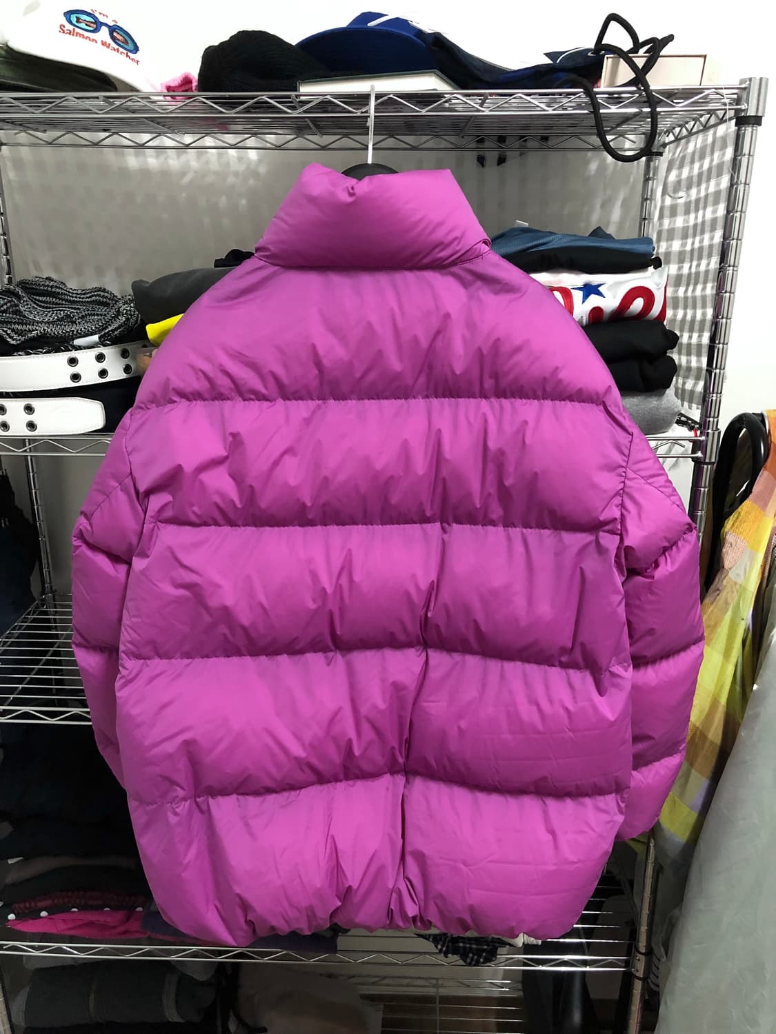 19FW 유니클로 울트라라이트다운 코쿤 재킷 L 마젠타 상품이미지2