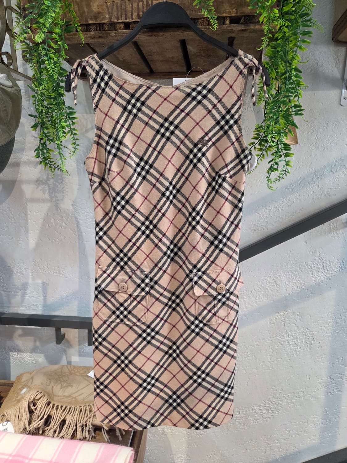 Burberry 버버리 베이지 노바체크 미디원피스 상품이미지1