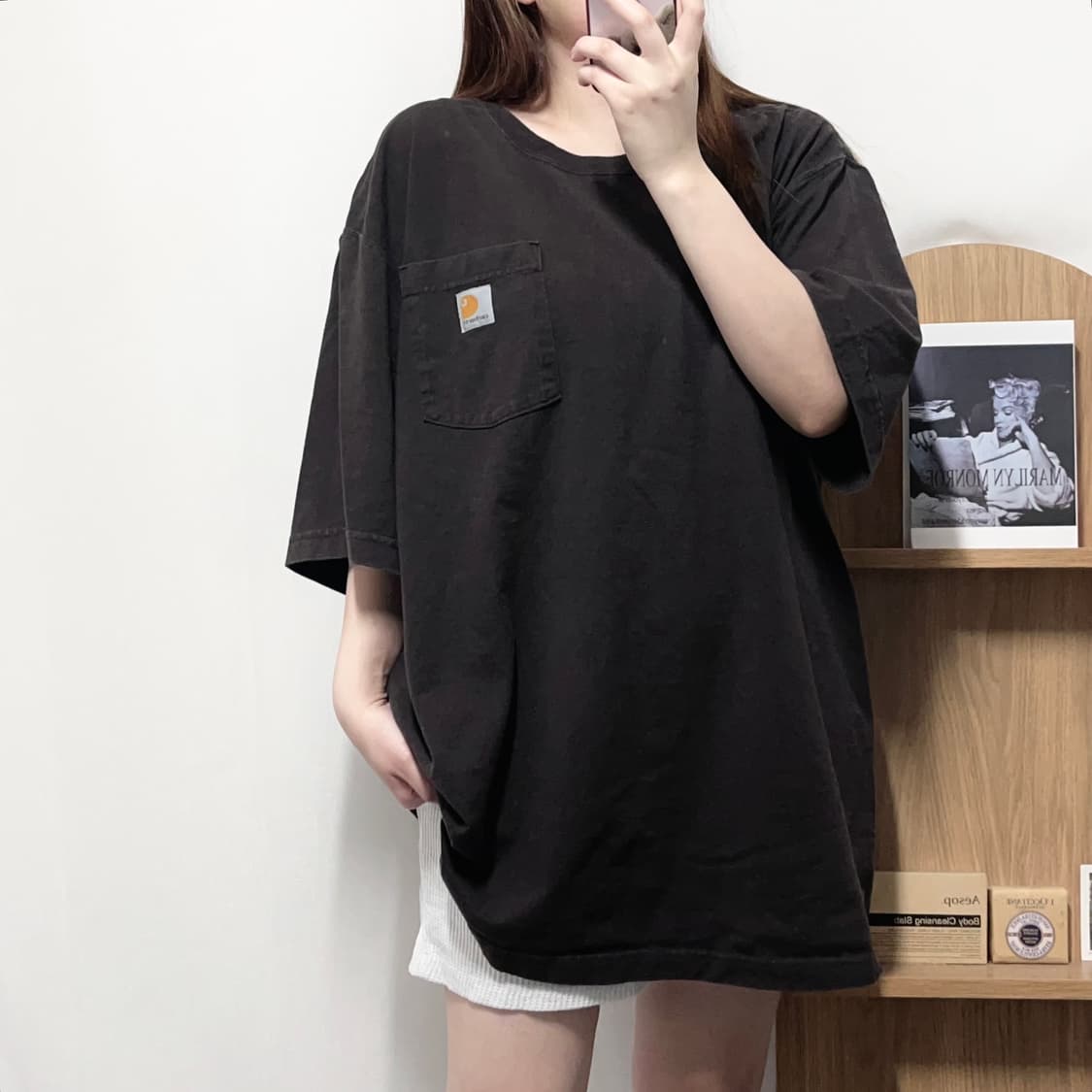 [정품] 칼하트 딥브라운 포켓 반팔티 [ 오리지널XL ] 상품이미지2