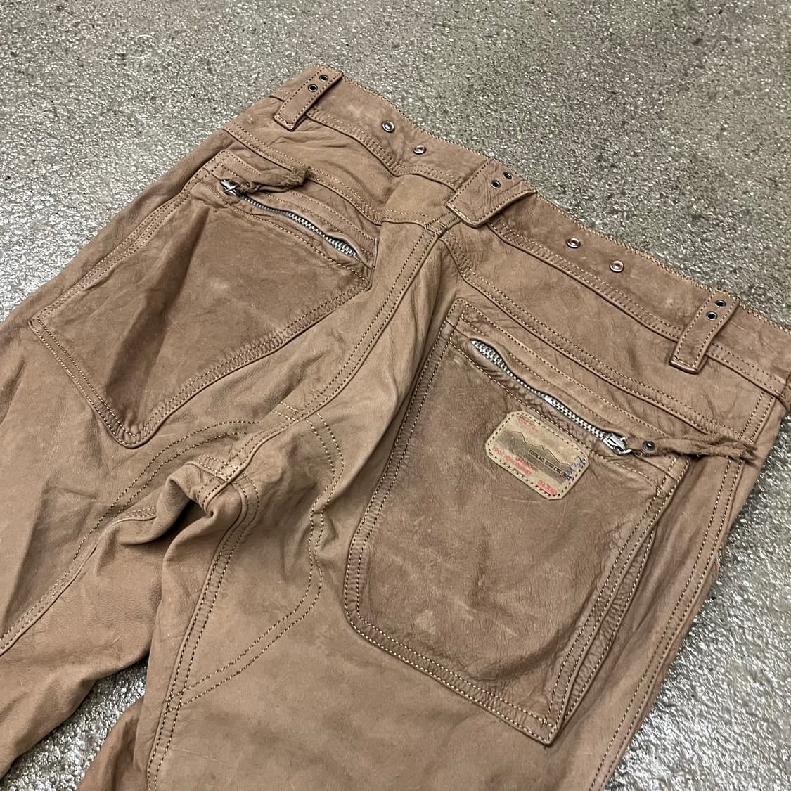 00s Diesel 가죽 팬츠 (31“) 상품이미지5