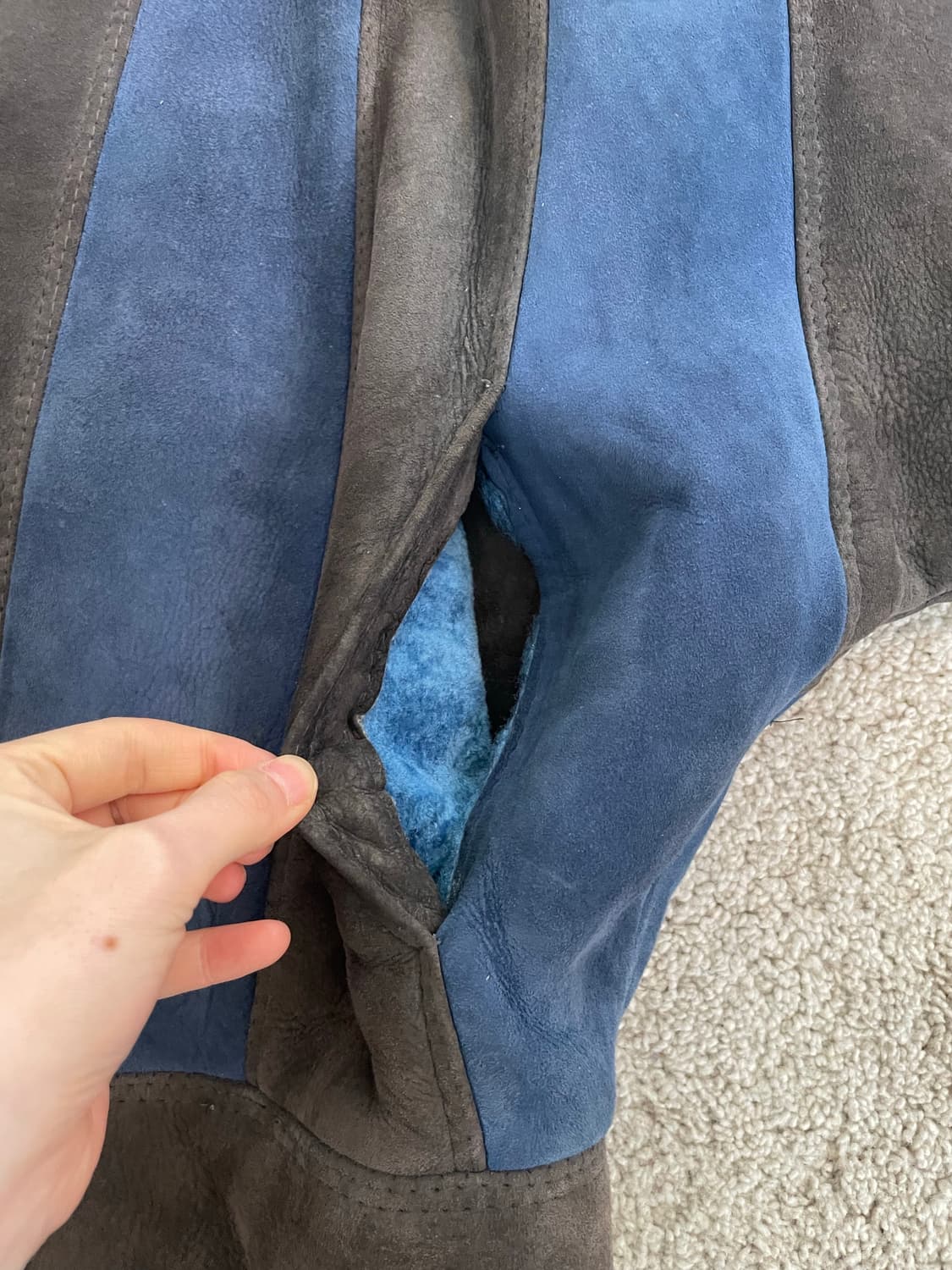 vintage France shearling mouton coat 상품이미지6