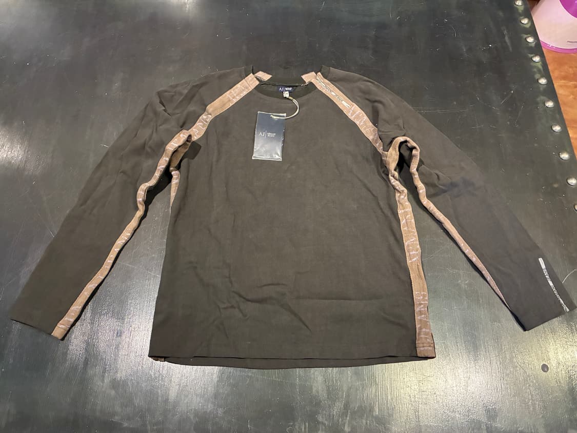 M) 아르마니 래글런 롱슬리브 차콜 상품이미지1