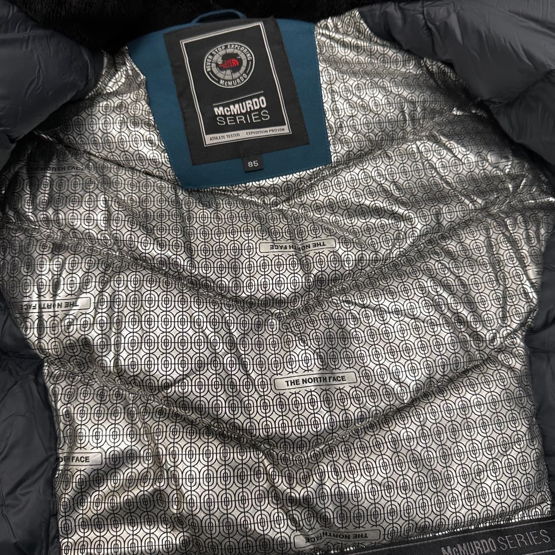 노스페이스 여성 구스다운 사파리 롱패딩 85(S) 상품이미지8