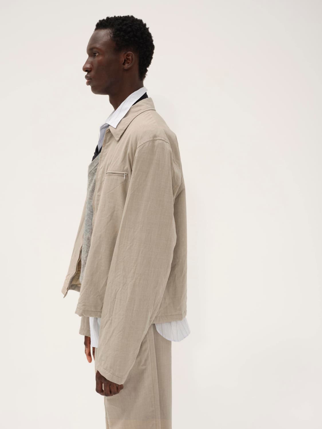 오라리 / 포플린 울 블루종 / 4 상품이미지4