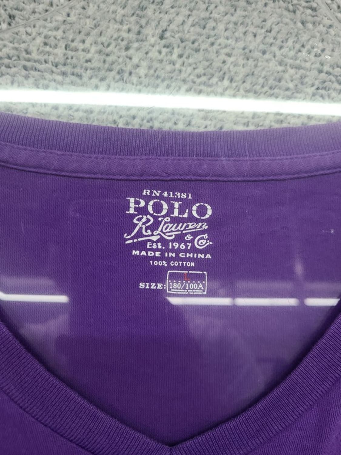 폴로 랄프로렌 퍼플 반팔티 180/100A 상품이미지8
