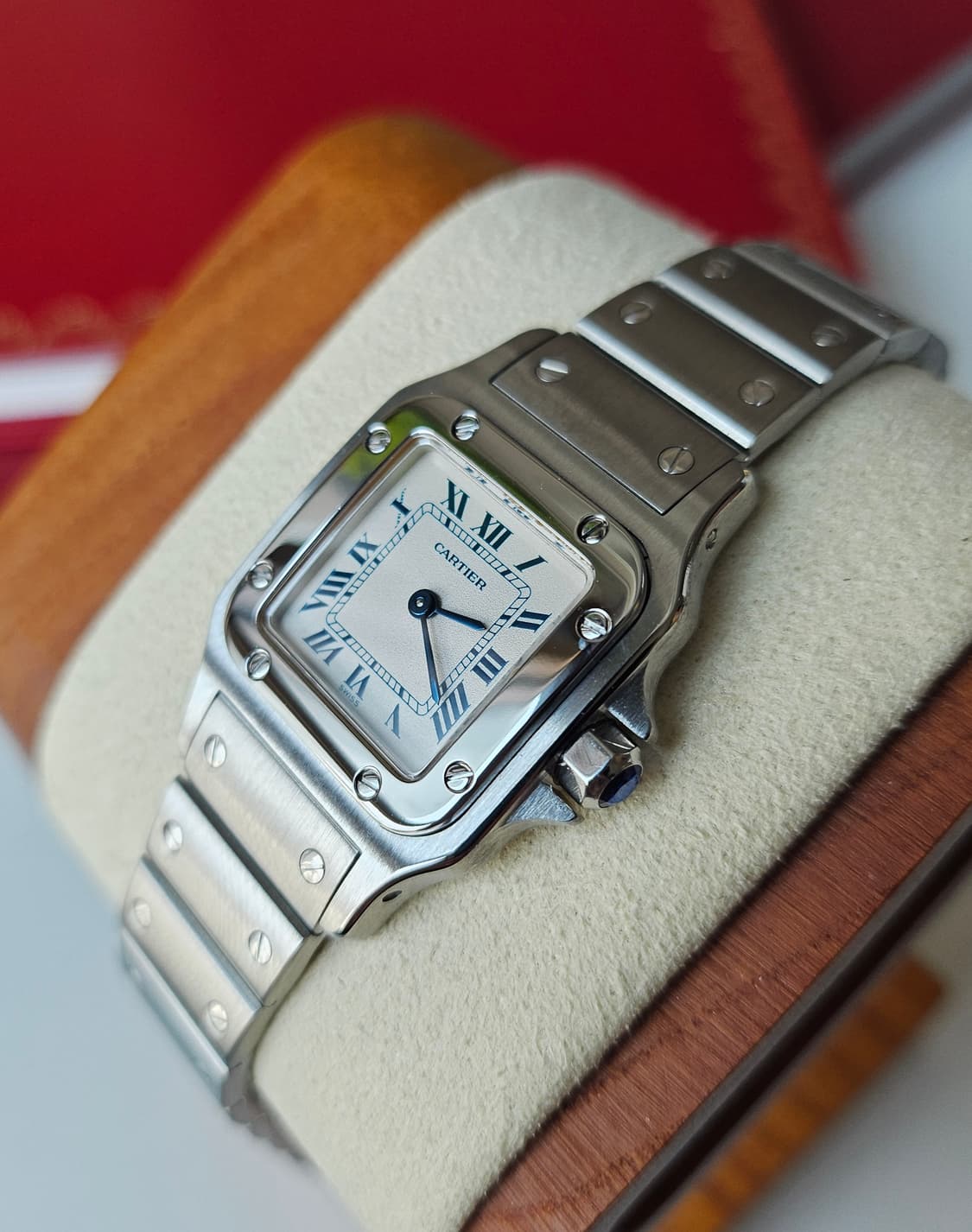 까르띠에 산토스 갈베 스틸 쿼츠 스몰 상품이미지3