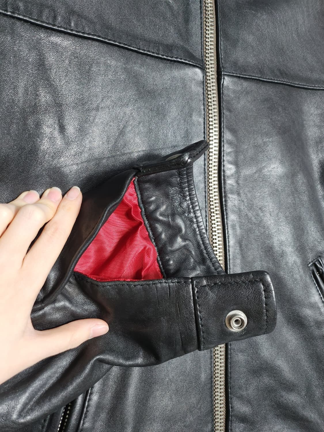 올쎄인츠 램스킨 레더 자켓 상품이미지4