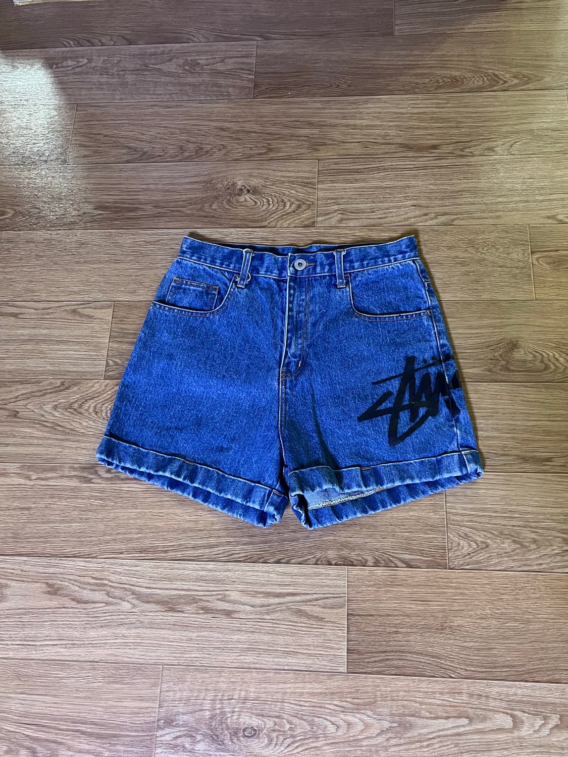 스투시 데님 반바지 상품이미지2