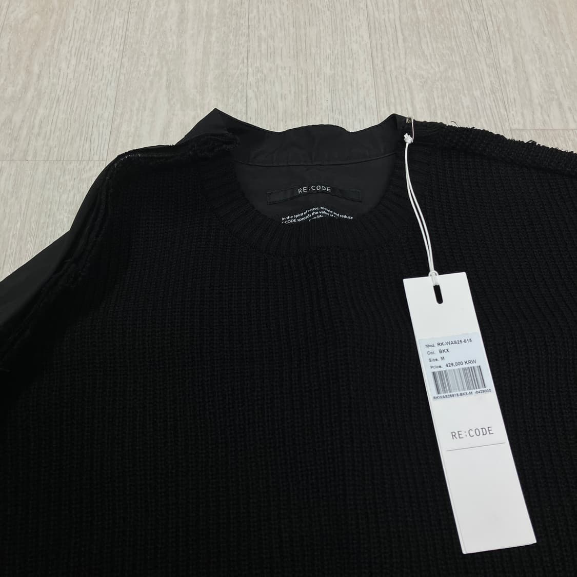 [M] 래코드 백 셔츠 니트 탑 상품이미지6
