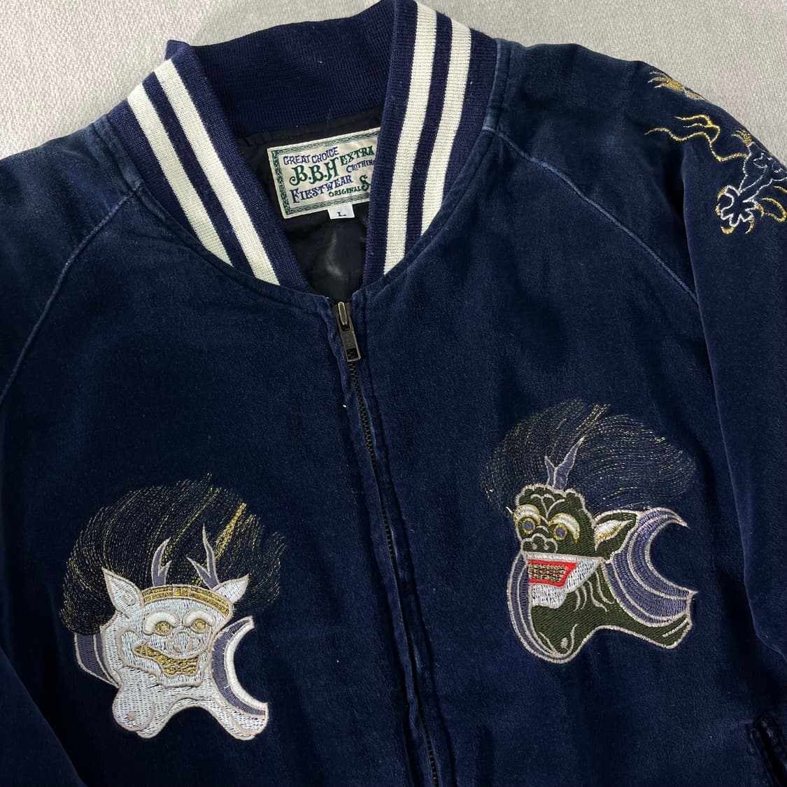 100 일본 bbh 벨벳 스카쟌 자켓 상품이미지3