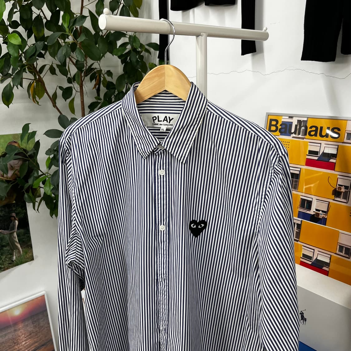 꼼데가르송 스트라이프 셔츠 XL 상품이미지2