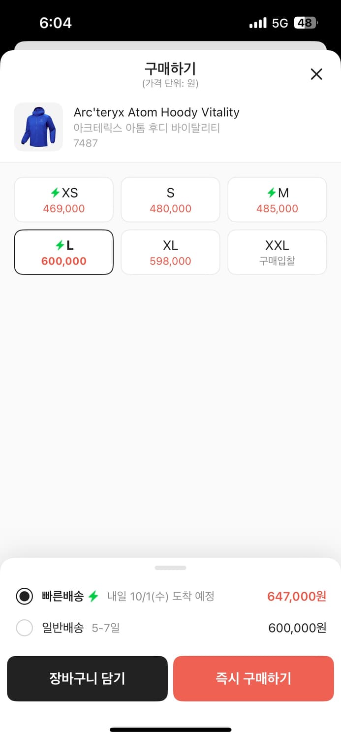 아크테릭스 아톰 블루 상품이미지4