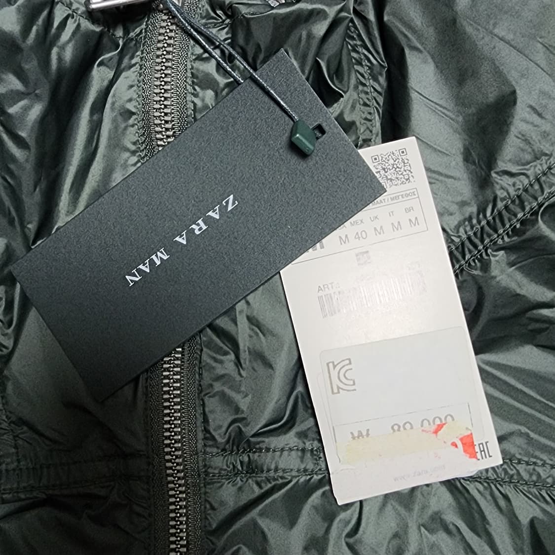 새상품) 자라 남성 나일론 후드 바람막이 m 상품이미지3