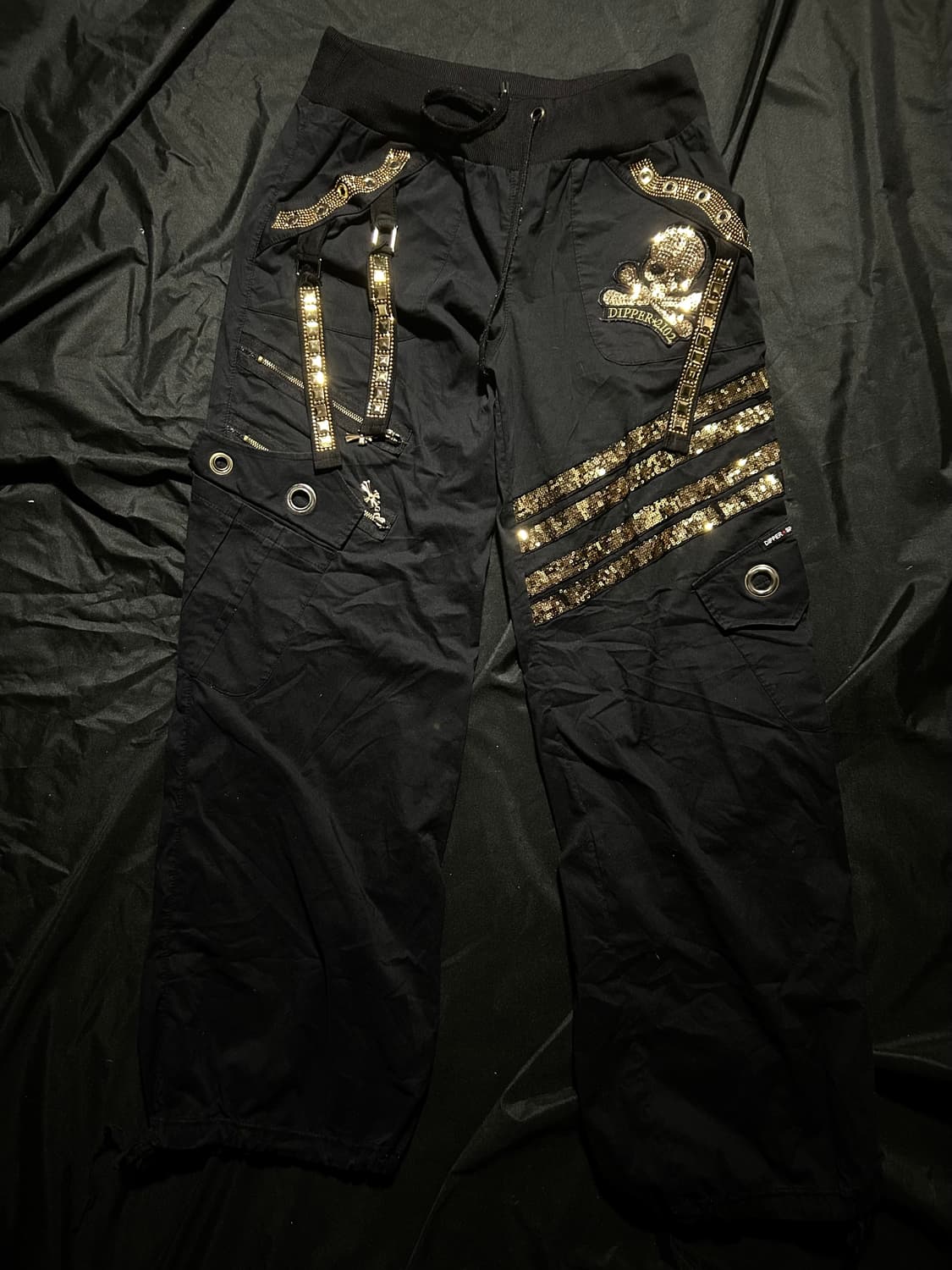 gold spangle detailed dipp pants 상품이미지1