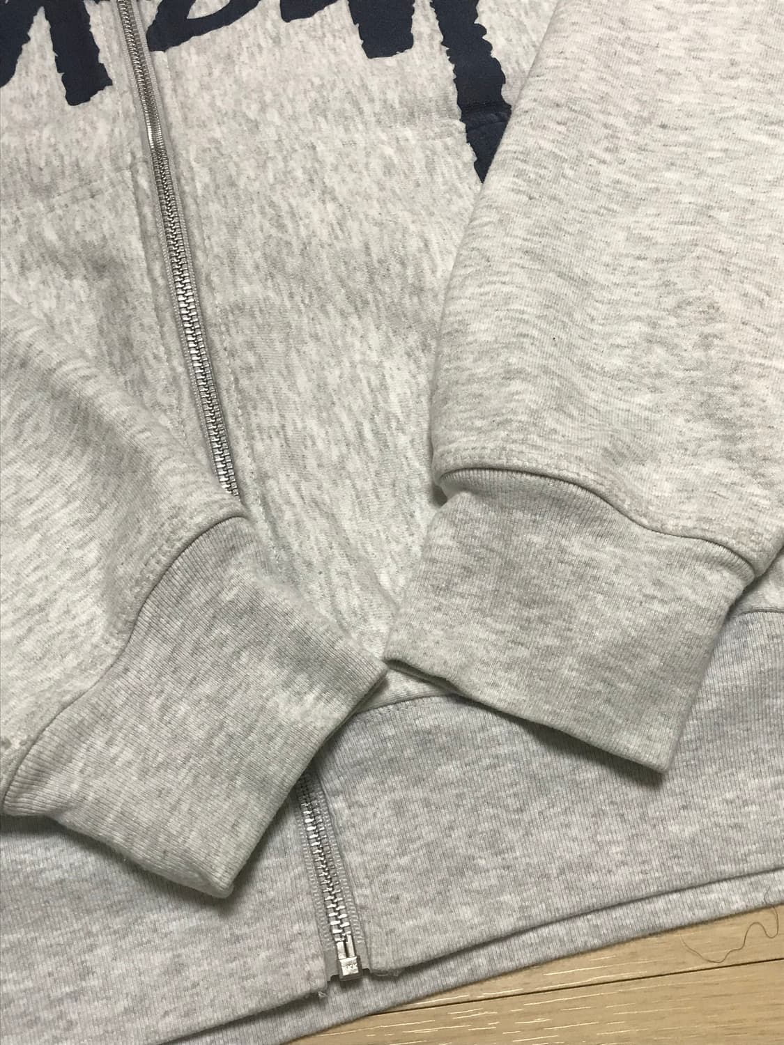 [S] 스투시 스탁 후드집업 애쉬 헤더 상품이미지4