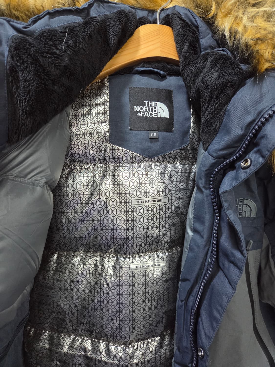 노스페이스 클라우스 구스다운 패딩 파카 대장급 110 상품이미지3