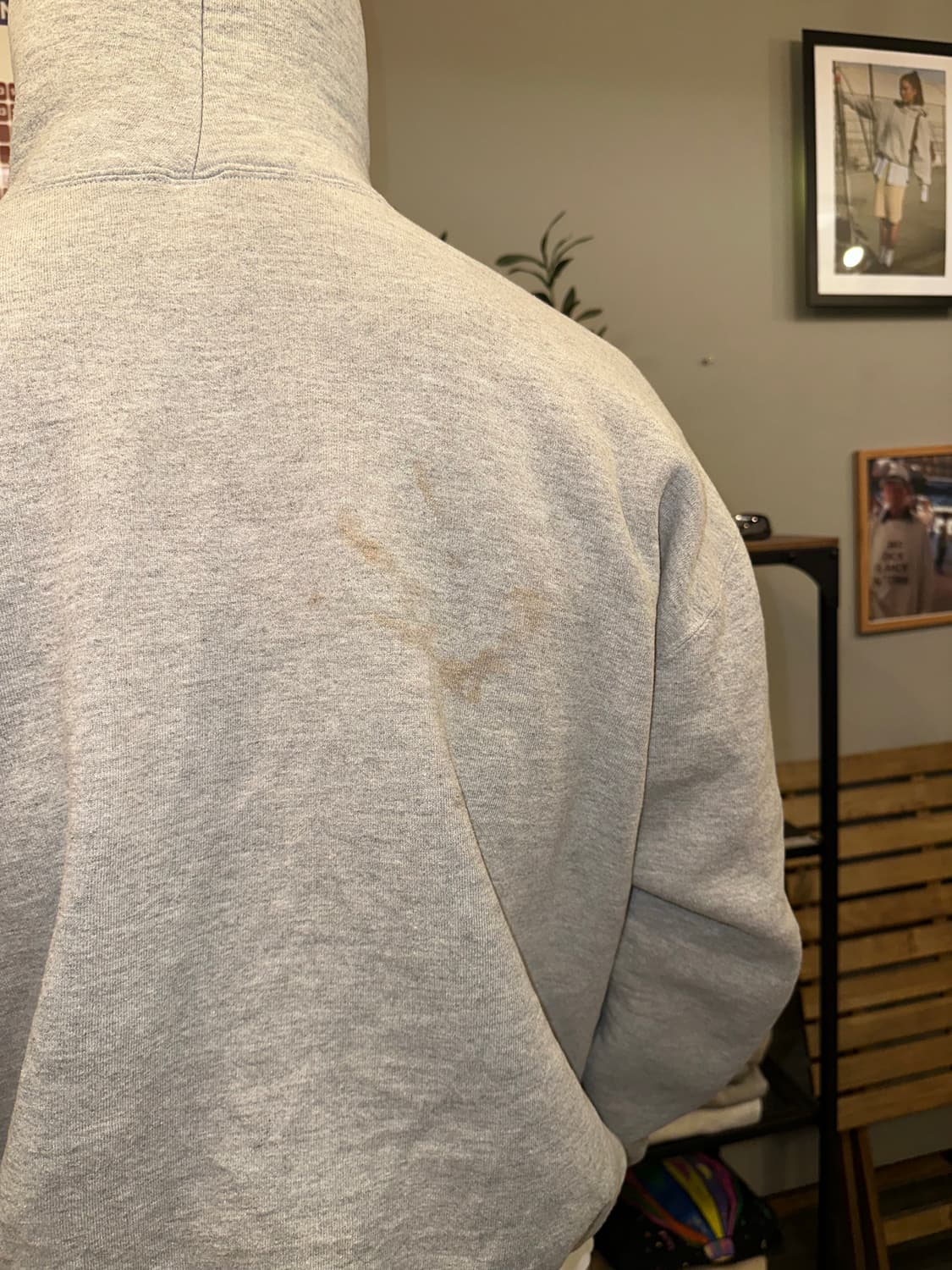 90‘s Russell Athletic grey hoodsweat 상품이미지9