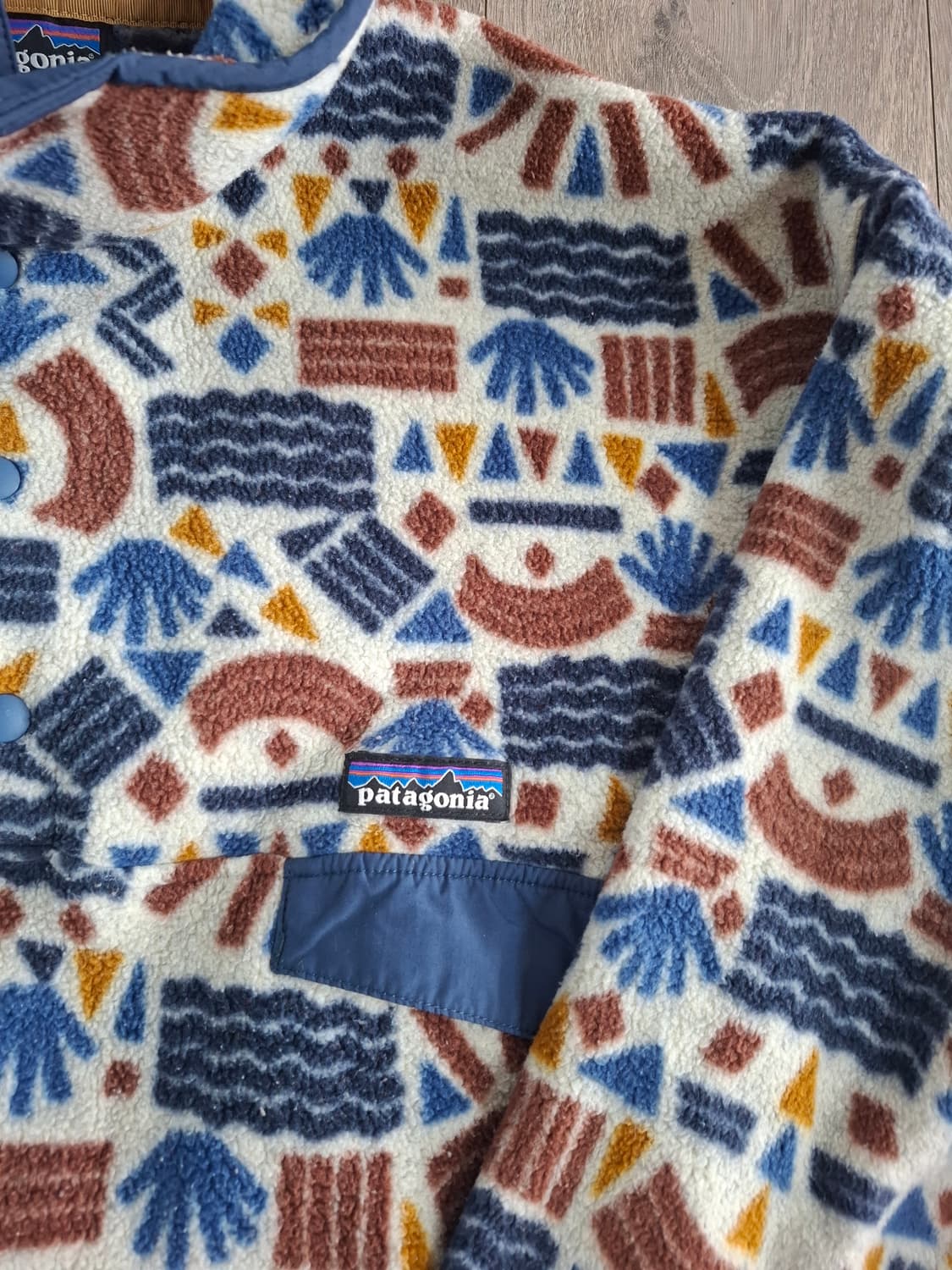 XL 파타고니아 신칠라 아즈텍 패턴 플리스 풀오버 상품이미지2