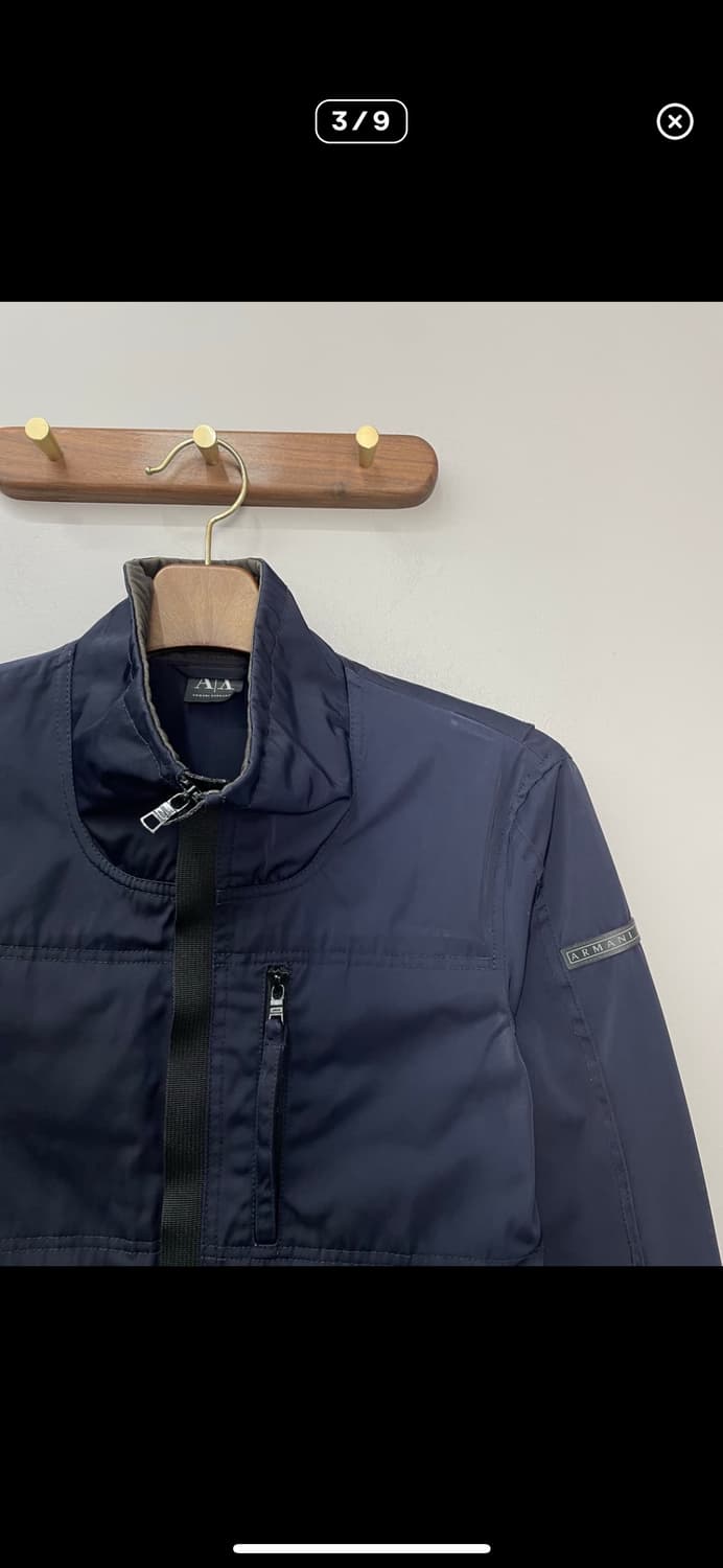 아르마니 익스체인지 네이비 하이넥 자켓 A3231 상품이미지3