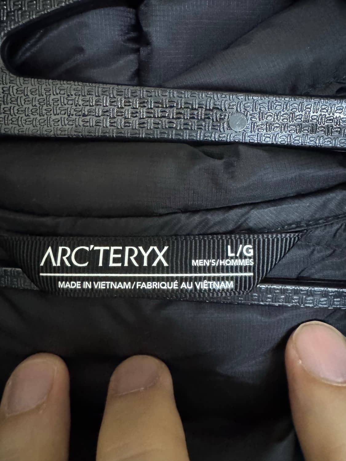 L 아크테릭스 세륨 후디 블랙 패딩 후드 점퍼 상품이미지6