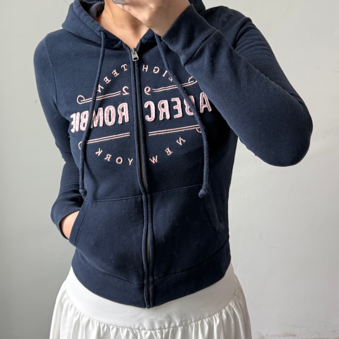 [S] 아베크롬비 앤 피치 블루핑크 후드집업 상품이미지1