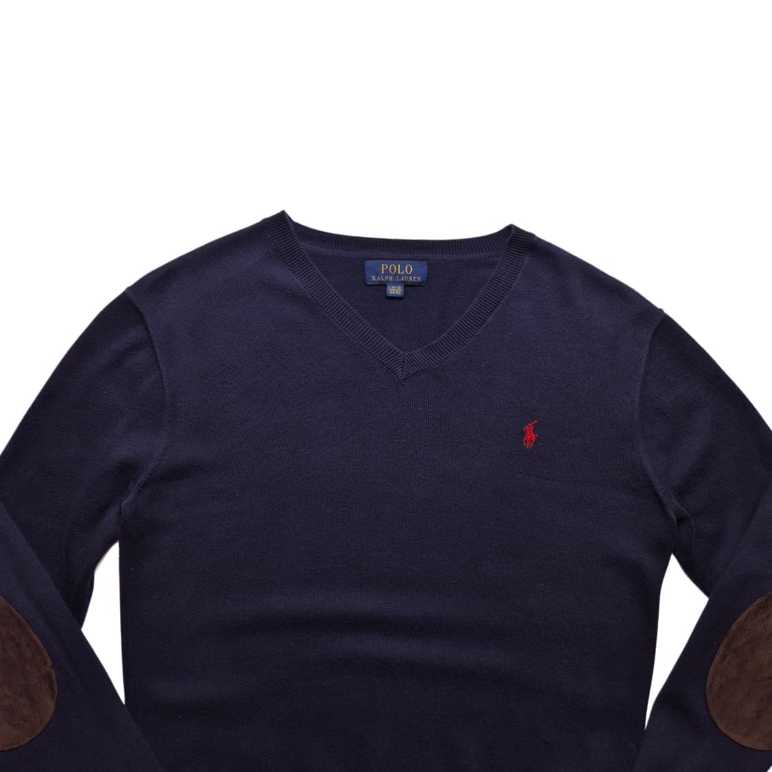 [L(14-16)] 폴로 랄프로렌 엘보우 패치 V넥 니트 상품이미지3