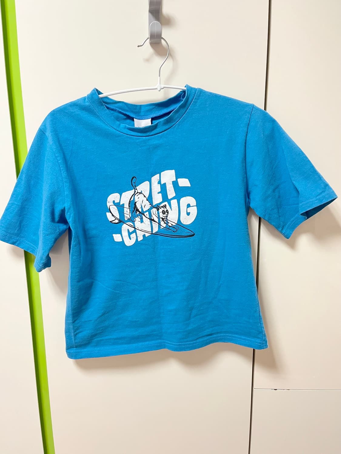 Vintage blue crop tee 상품이미지2