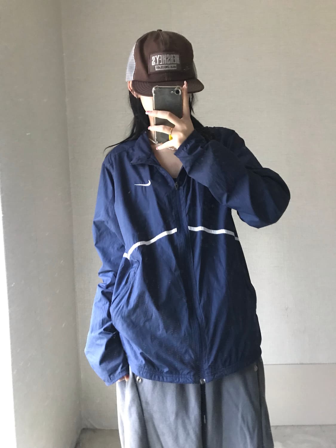 나이키 네이비 바람막이 상품이미지1