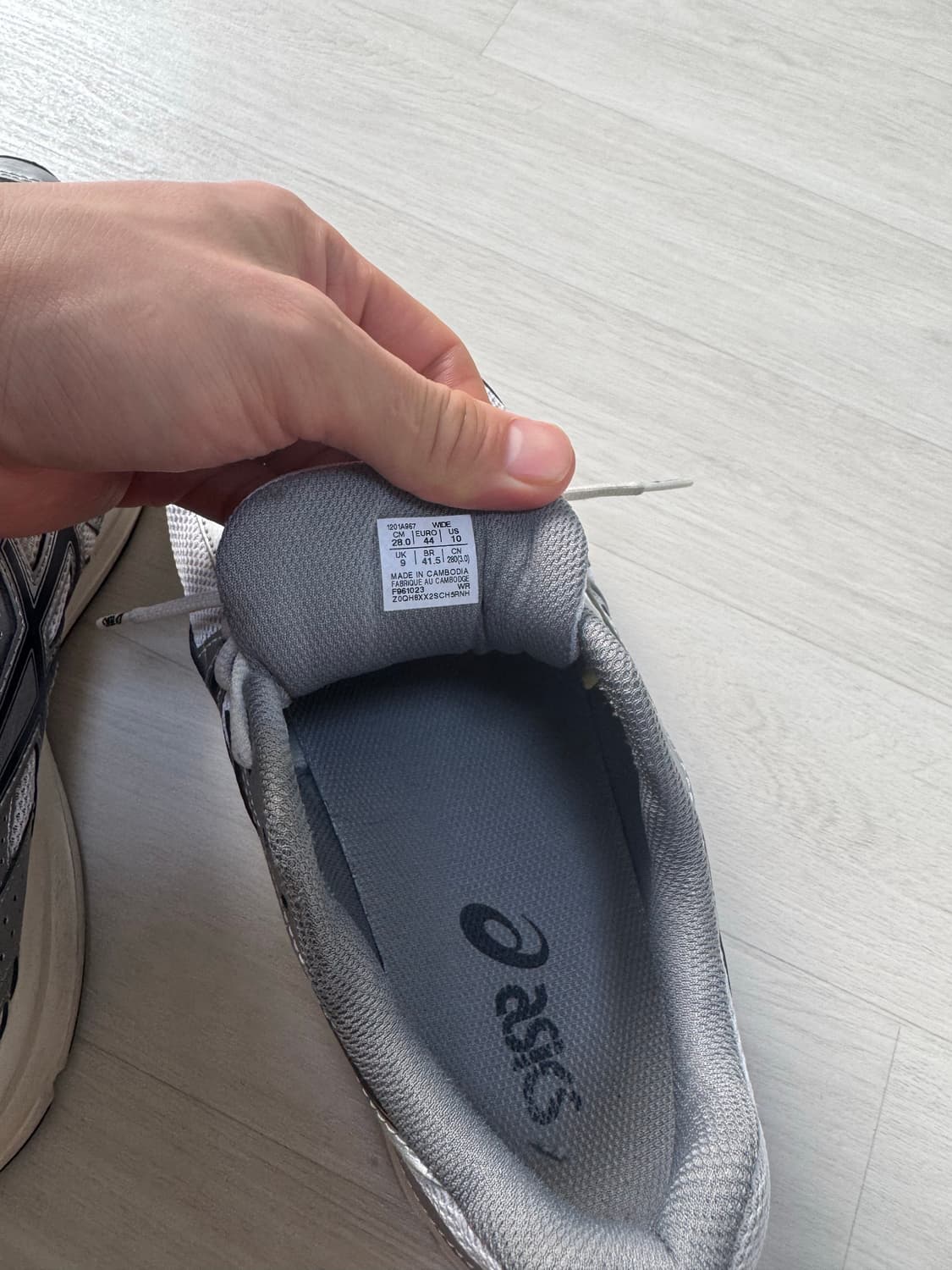 아식스 조그 100 S 화이트 블랙 - 2E 와이드 280 상품이미지6