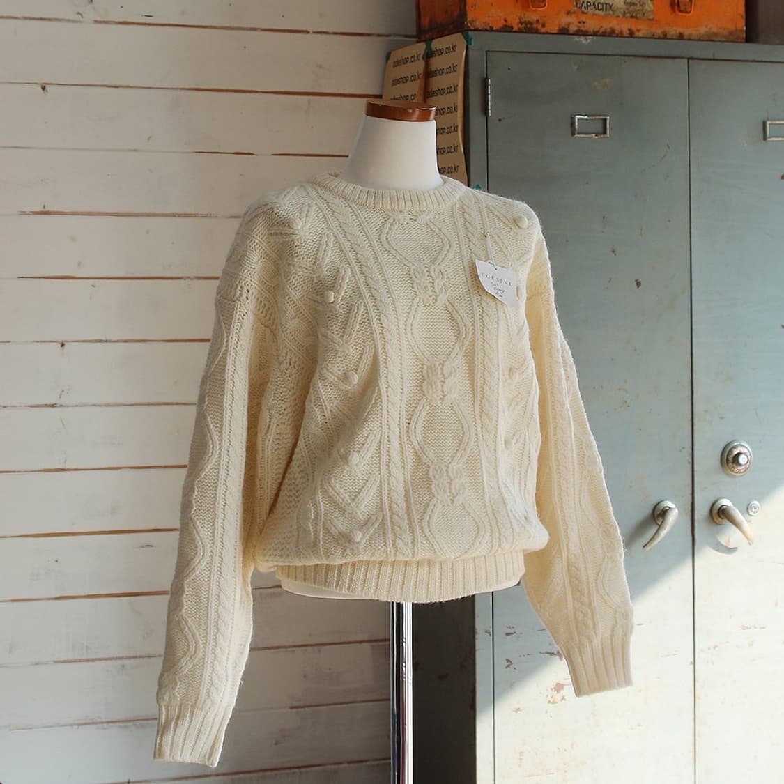 COUSINE 울 꽈배기 니트 (여성용 9AR) 상품이미지1