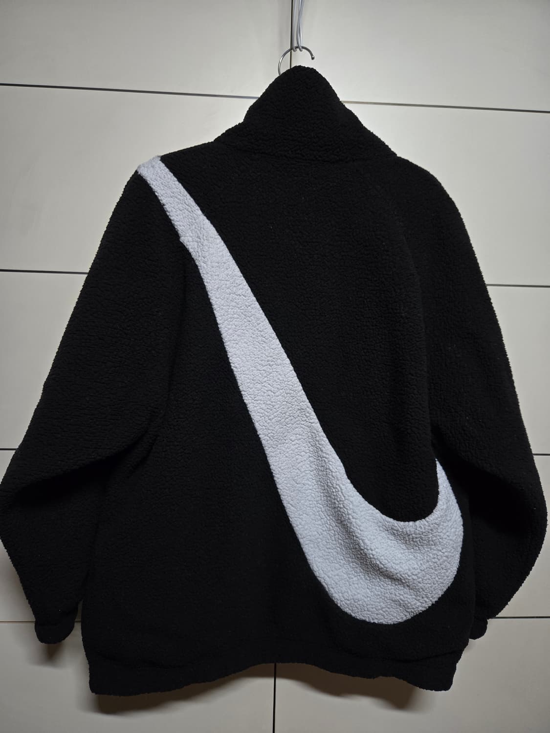 나이키 빅스우시 리버시블 후리스 점퍼(블랙+화이트) 상품이미지3
