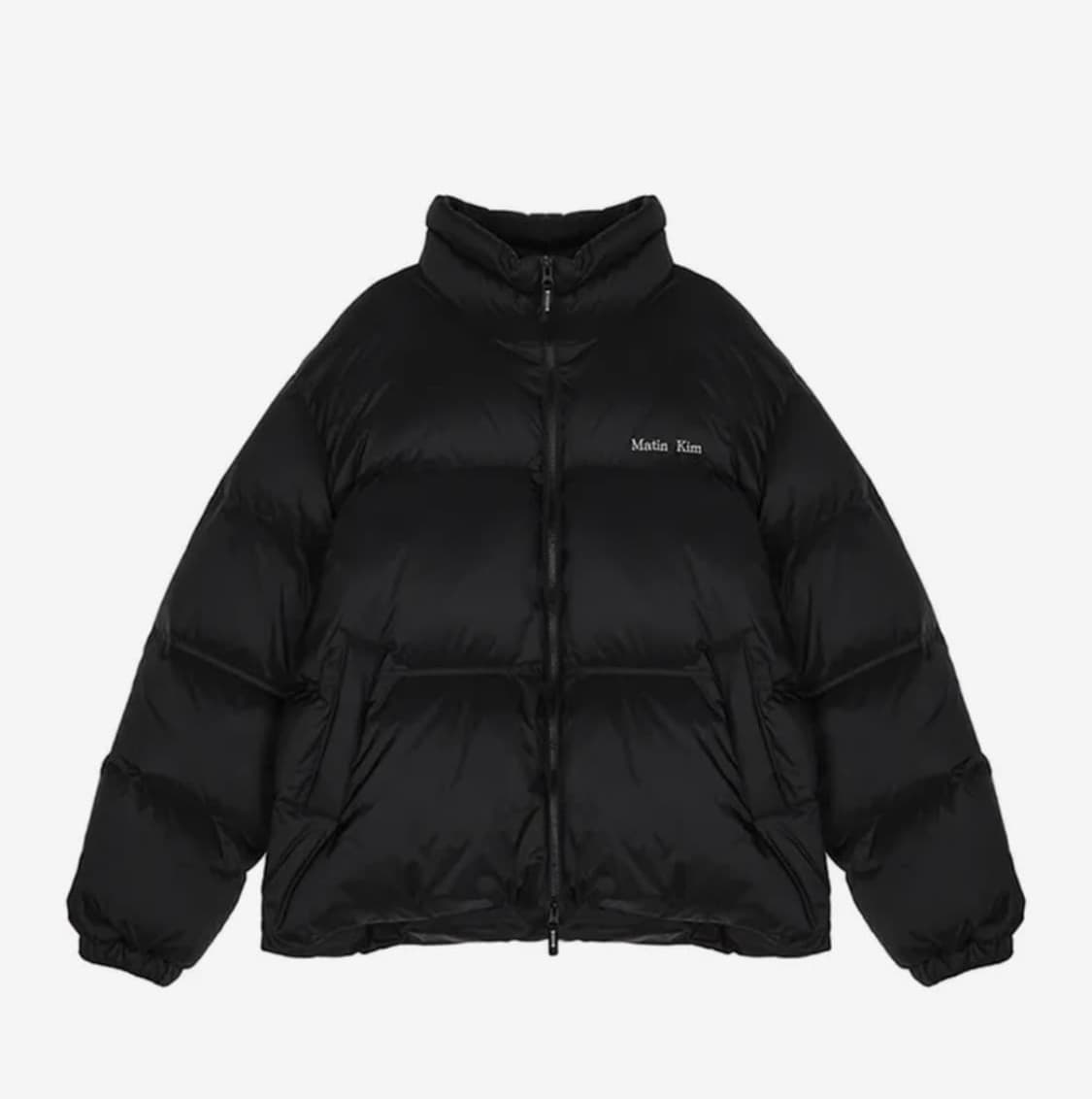 마뗑킴 하이넥 클래식 푸퍼 다운 점퍼 블랙 상품이미지2