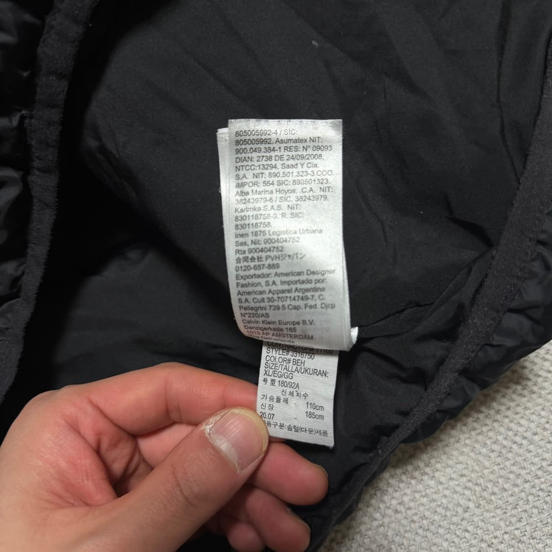 캘빈 클라인 진스 경량패딩 자켓 상품이미지5