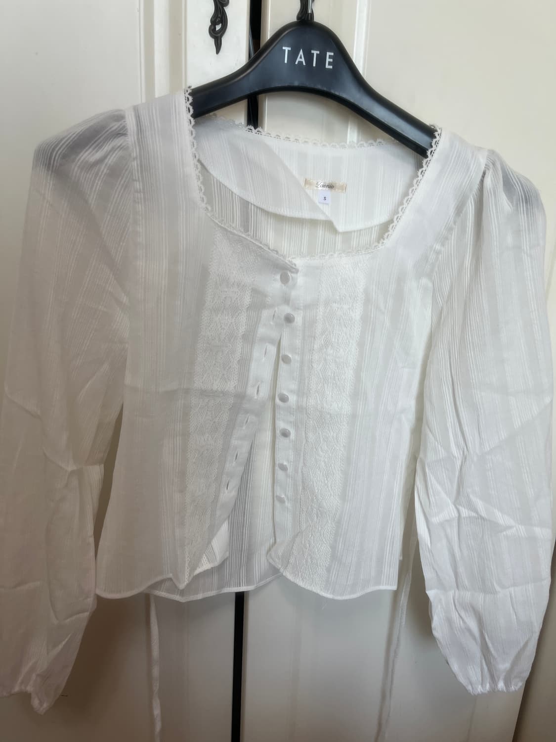 [제니오] 펄 에스닉 블라우스 - 아이보리(S) 상품이미지2