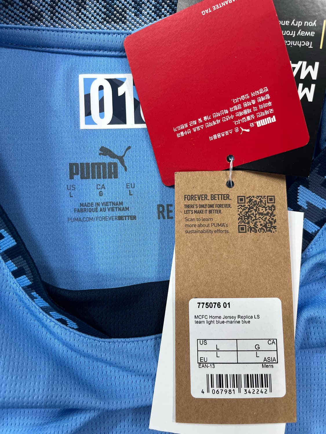 푸마 24-25 맨체스터 시티 FC 홈 엘링 홀란드 (새제품) 상품이미지3