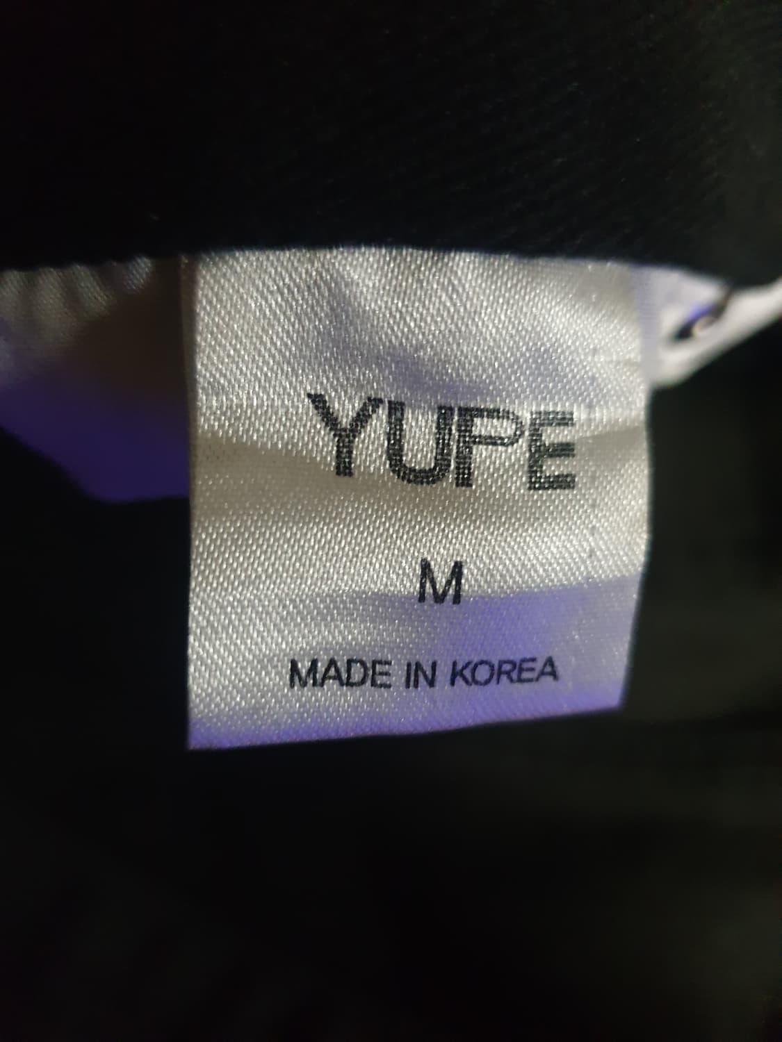 (협업제품) 이자반x유프 더블니 백프린팅 코튼 워크팬츠 블랙 (M) 상품이미지6