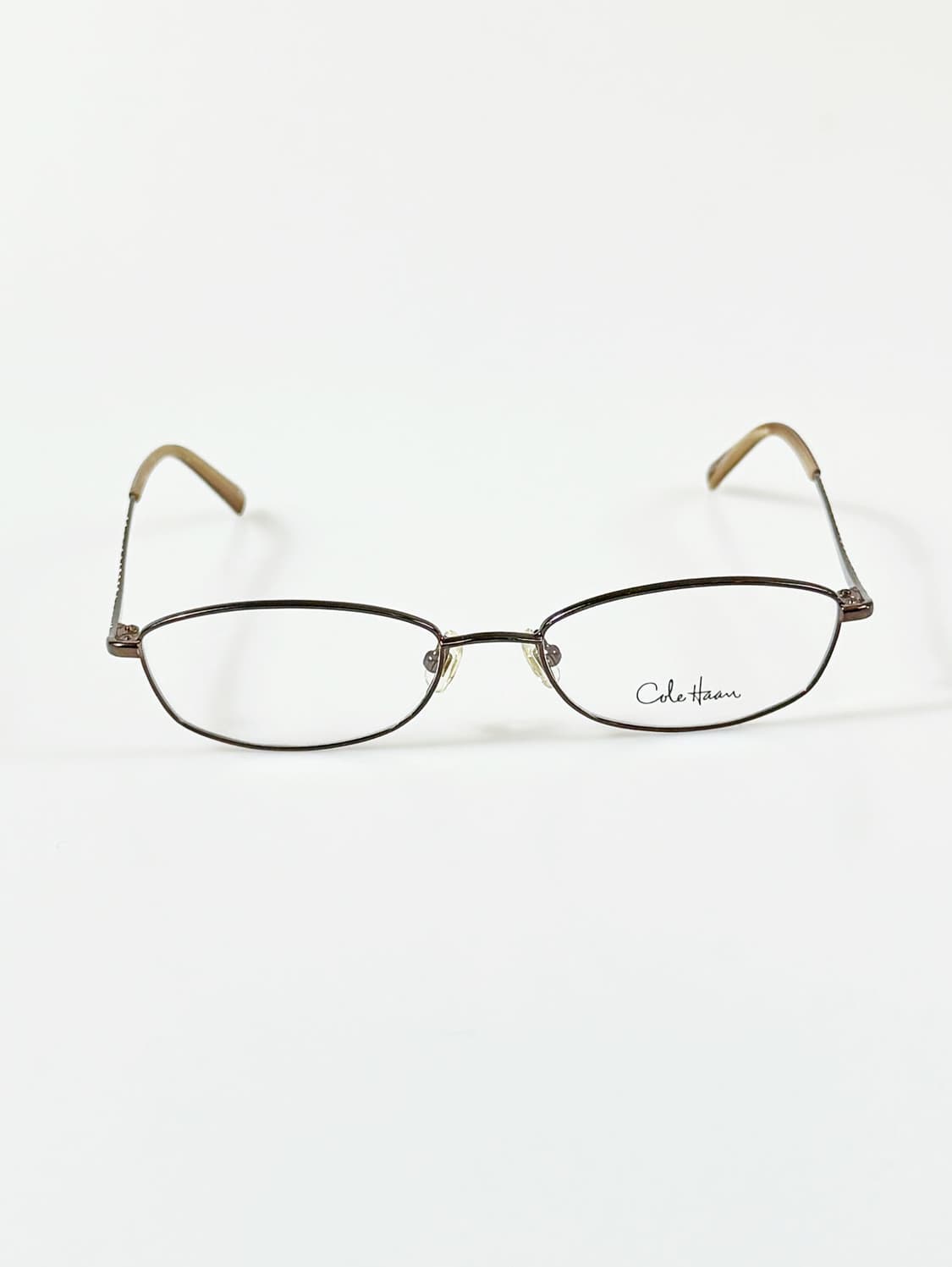 Cole Haan 브라운 슬림 스퀘어 프레임 빈티지 안경 상품이미지2