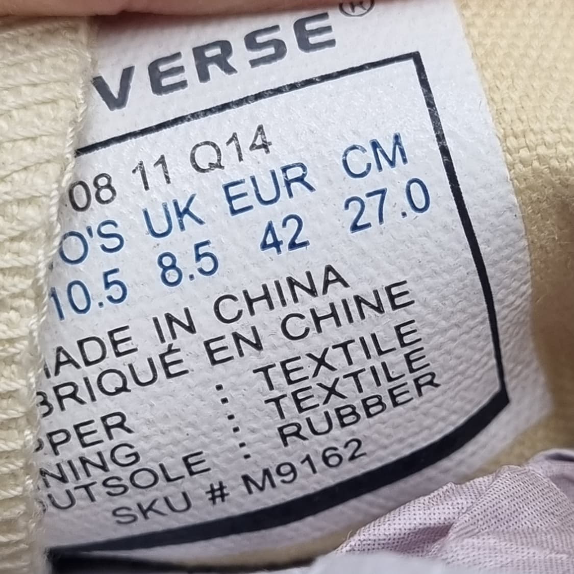 컨버스 척테일러 아이보리 남성 하이탑270 상품이미지6