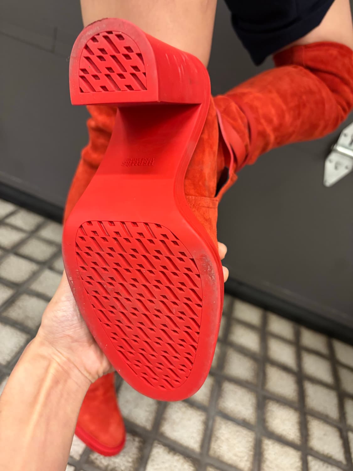 에르메스 Hermes 스웨이드 롱 부츠 240 정품 상품이미지4