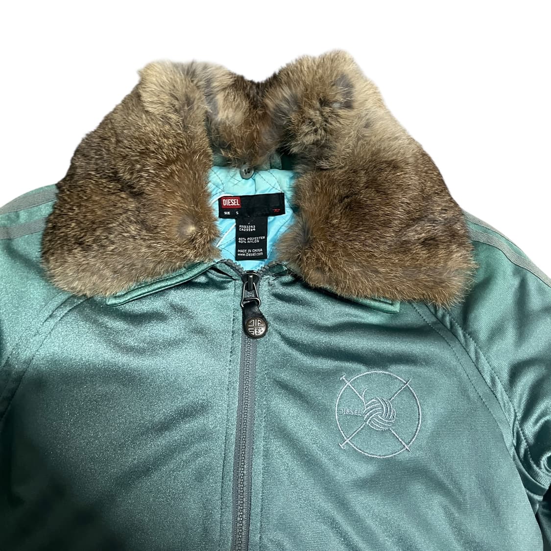 디젤 빈티지 그린 봄버 자켓 항공 점퍼 상품이미지3