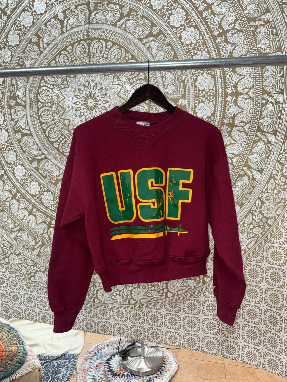 BIKE 바이크 여성 크롭 빅로고 기모 맨투맨  상품이미지2