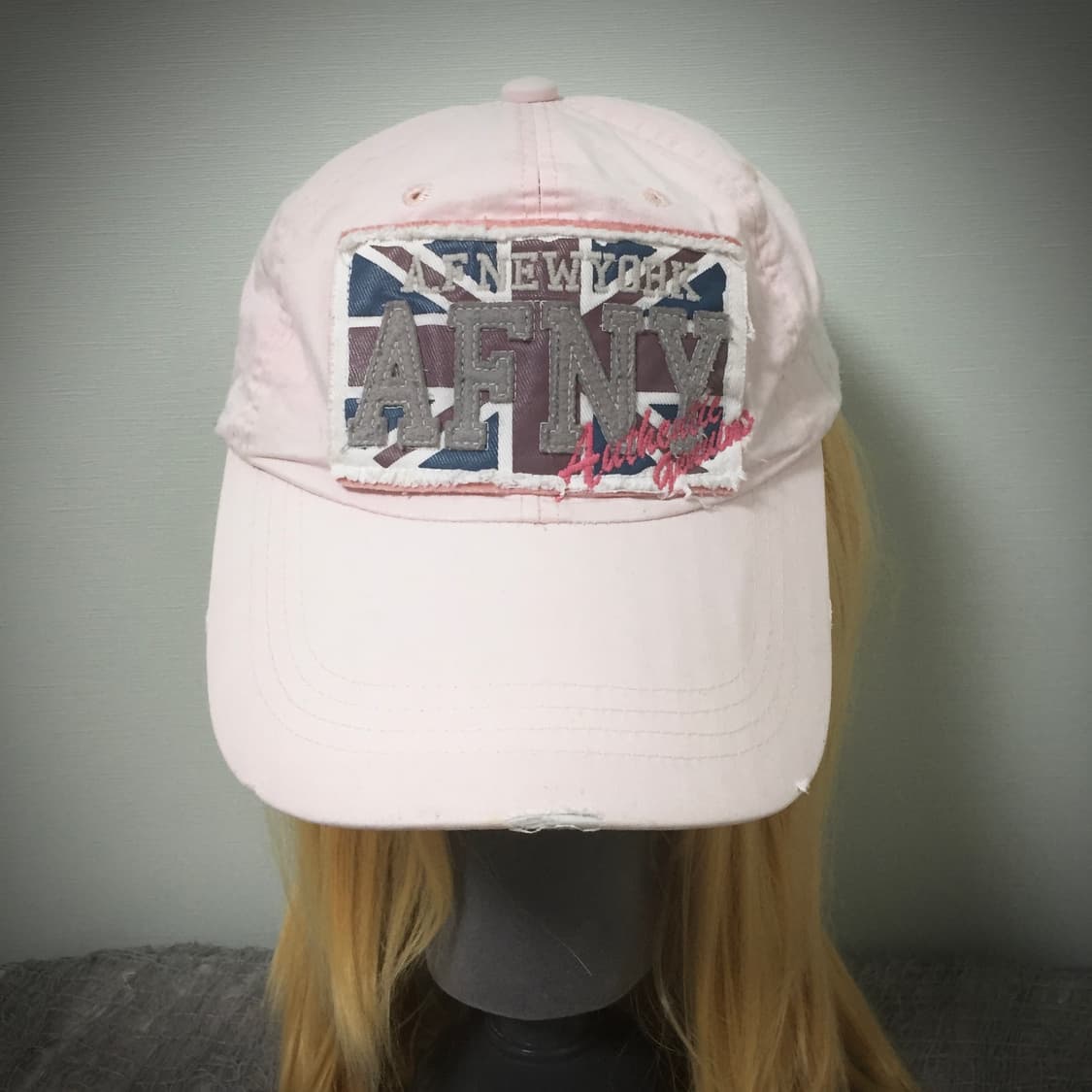 Rock blue baby pink vintage cap 상품이미지2