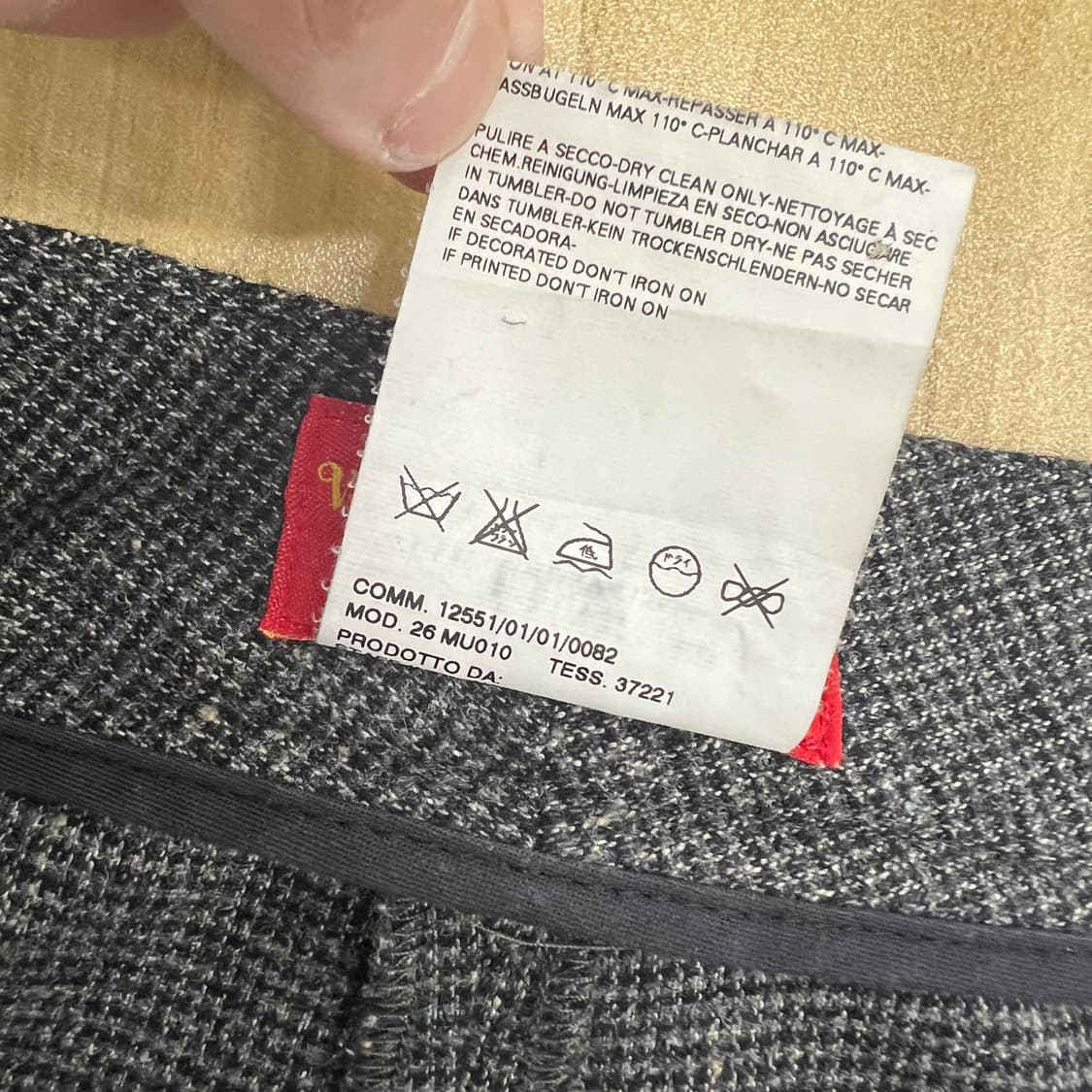 비비안 웨스트우드 레드라벨 체크 울 랩 버튼 숏팬츠 42 상품이미지6