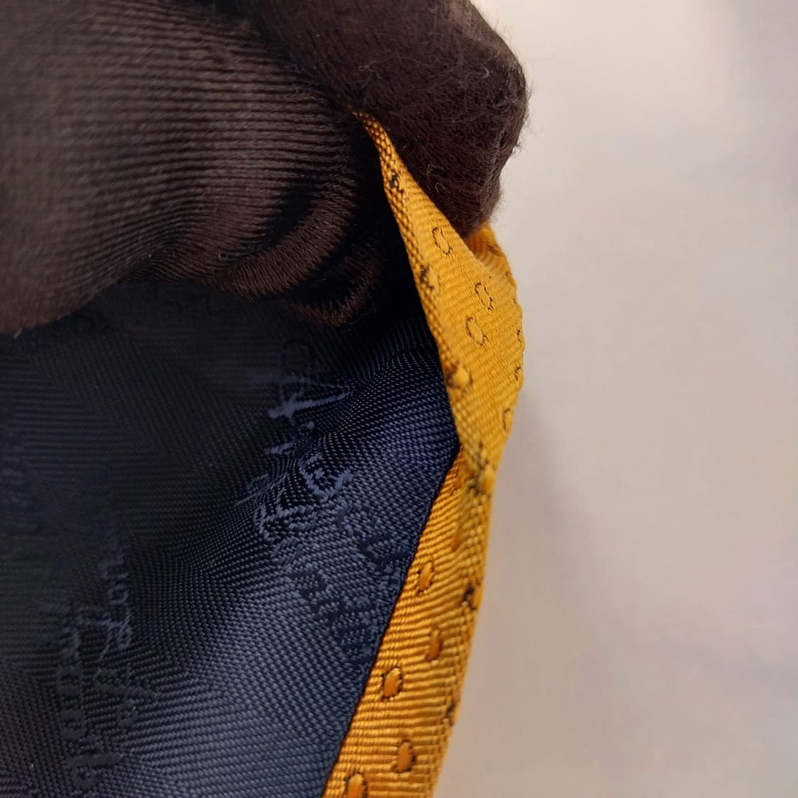 아쿠아스큐텀 실크 오렌지 도트 넥타이 9.8cm A등급 K1655
 상품이미지7